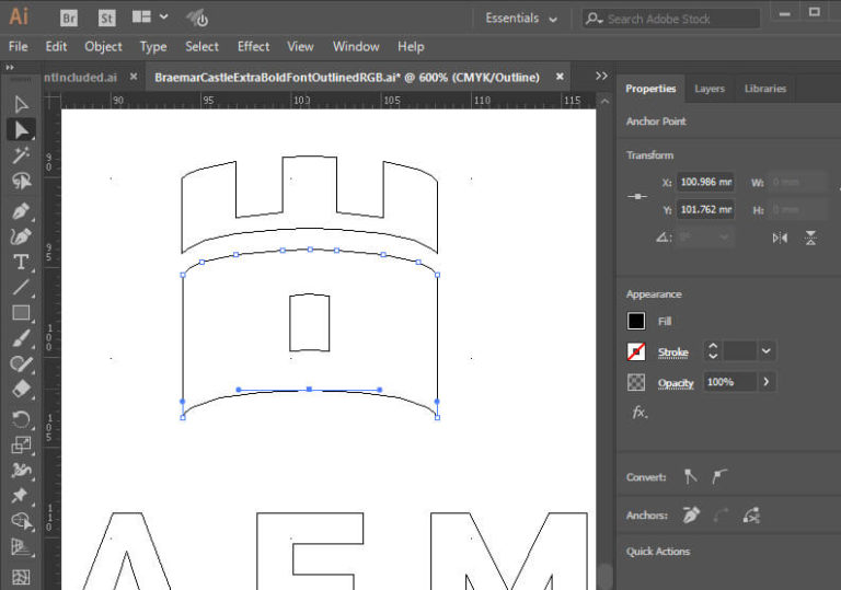 adobe illustrator example, logo design